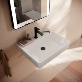 Раковина для ванної Hansgrohe Xanuia Q 60х48 см з отвором без переливу кераміка білий 60241450