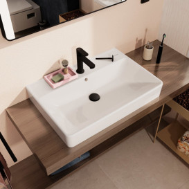 Раковина для ванної Hansgrohe Xanuia Q 70х48 см з отвором та переливом кераміка білий 60248450