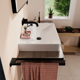 Раковина для ванної Hansgrohe Xanuia Q 70х48 см без отвору з переливом кераміка білий 60249450