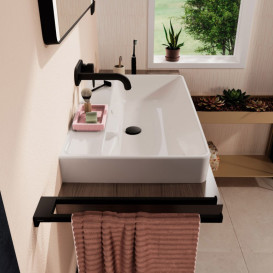 Раковина для ванної Hansgrohe Xanuia Q 80х48 см без отвору з переливом кераміка білий 60251450