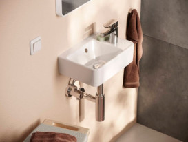 Раковина для ванной Hansgrohe Xanuia Q 36х25 см c отверстием и переливом керамика SmartClean белый 61006450