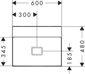Раковина для ванної Hansgrohe Xevolos E 60х48 см без отвору без переливу кераміка SmartClean білий 61095450