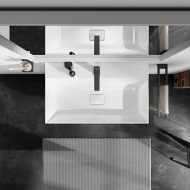 Раковина для ванной Hansgrohe Xevolos E 80х48 см с отверстием без перелива керамика SmartClean белый 61096450