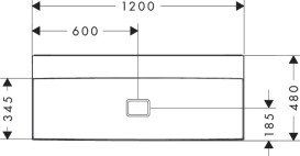 Раковина для ванной Hansgrohe Xevolos E 120х48 см без отверстий керамика SmartClean белый 61105450