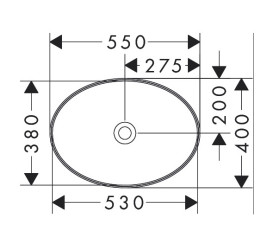 Раковина для ванной Hansgrohe Xuniva D 55х40 см керамика белый 60165450