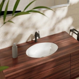 Раковина для ванної Hansgrohe Xuniva D 45х35 см під стільницю кераміка SmartClean білий 61048450