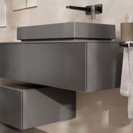 Раковина для ванной Hansgrohe Xuniva Evo E 65х40 см керамика сланцево-серый матовый 60326760