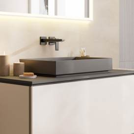 Раковина для ванной Hansgrohe Xuniva Evo E 65х40 см керамика сланцево-серый матовый 60326760