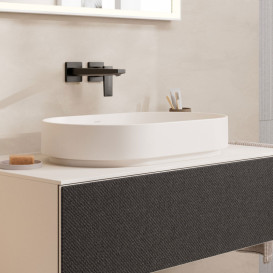 Раковина для ванной Hansgrohe Xuniva Evo U 65х40 см керамика песочно-бежевый матовый 60325780