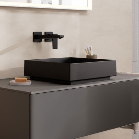 Раковина для ванной Hansgrohe Xuniva Evo E 40х40 см керамика матовый черный 60324670