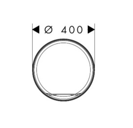 Раковина для ванной Hansgrohe Xuniva Evo S ⌀40 см керамика матовый черный 60323670