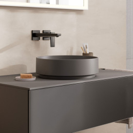 Раковина для ванної Hansgrohe Xuniva Evo S ⌀40 см кераміка сланцево-сірий матовий 60323760