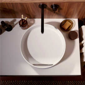 Раковина для ванной Hansgrohe Xuniva Evo S ⌀40 см керамика песочно-бежевый матовый 60323780