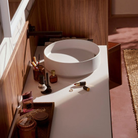 Раковина для ванной Hansgrohe Xuniva Evo S ⌀40 см керамика песочно-бежевый матовый 60323780