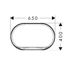 Раковина для ванної Hansgrohe Xuniva Evo U 65х40 см кераміка SmartClean HygieneEffect білий 63009450