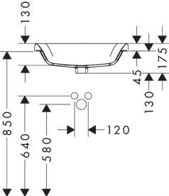 Раковина для ванной Hansgrohe Xuniva Q 55х40 см керамика белый 60158450
