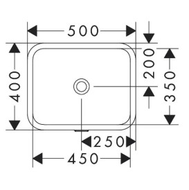 Раковина для ванної Hansgrohe Xuniva Q під стільницю 45х35 см білий кераміка 60154450