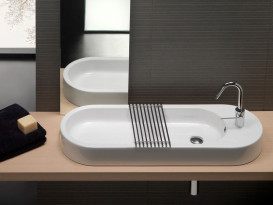 Раковина для ванной Hatria Area 100x35 см керамика белый 00Y0W101