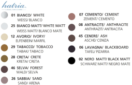 Раковина для ванної Hatria Abito 58x45 см фаянс попіл A0YXXA45