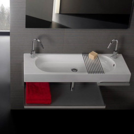 Раковина для ванной Hatria Area 110x35 см керамика белый 00YXNG01