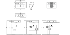 Раковина для ванной Hatria Bahia 13 60х36,5 см керамика белый матовый BH0600365251TS0