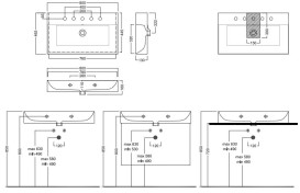 Раковина для ванной Hatria Bahia 13 80х46,5 см керамика белый глянцевый BH0800465011TS0