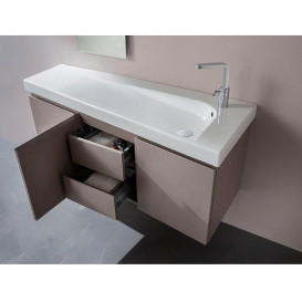Раковина для ванної Hatria Grandangolo Т права 130х50 см кераміка білий глянцевий 00YXF501