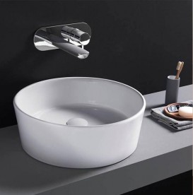 Раковина для ванної Hatria Happy Hour 7:00 накладна Ø44 см білий Y1VG01