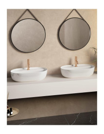 Раковина для ванної Hatria Happy Hour 12:00 MF S 55,7х38 см фаянс білий 00Y8AM01