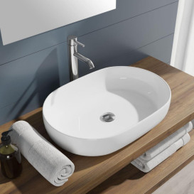 Раковина для ванної Hatria Happy Hour 12:00 S 57х38 см фаянс білий 00Y8AK01