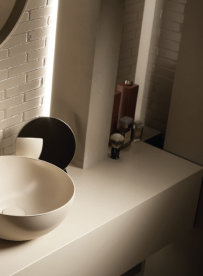 Раковина для ванної Hatria Happy Hour Alchemy 05:00 S 25х25 см фаянс айворі A0Y5A512