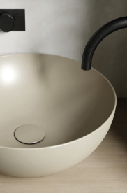 Раковина для ванної Hatria Happy Hour Alchemy 05:00 S 25х25 см фаянс айворі A0Y5A512