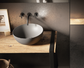 Раковина для ванної Hatria Happy Hour Alchemy 05:00 S 25х25 см фаянс айворі A0Y5A512