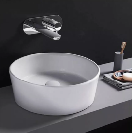 Раковина для ванної Hatria Happy Hour Alchemy 07:00 S 40х40 см фаянс білий матовий A0Y1VG25