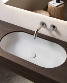 Раковина для ванної Hatria Happy Hour Slim 21:15 S 75х38 см фаянс врізна фаянс білий 00Y8AR01