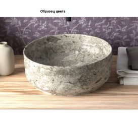 Раковина для ванної Hidra Gio Evolution 60,5х40 см санфаянс сірий мармур G40E 100 ceppo di gre