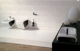 Раковина для ванной Hidra Hi-Line накладная 70х41 см санфаянс белый/черный HI17 012 bianco/nero