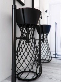 Раковина для ванної Hidra Wire накладна Ø43 см санфаянс чорний глянцевий W1 009 nero lucido