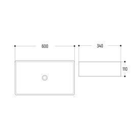 Раковина для ванной Insana Bali 60х34 см керамика белый А0054436