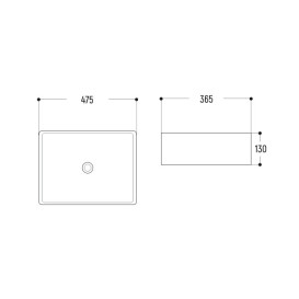 Раковина для ванной Insana Lime 47,5х36,5 см керамика белый А0048550