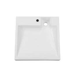 Раковина для ванної Insana Lorena 60х60х12 штучний камінь білий А0053425