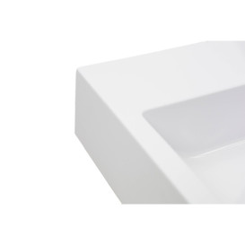 Раковина для ванної Insana Lorena 60х60х12 штучний камінь білий А0053425