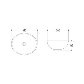 Раковина для ванної Insana Moran 41х34 см кераміка білий А0048552
