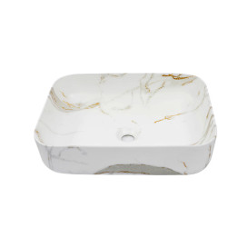 Раковина для ванной Insana Ofay 50х39 см керамика белый/коричневый А0055232