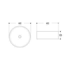 Раковина для ванної Insana Ruby 41х41 см кераміка білий А0048553