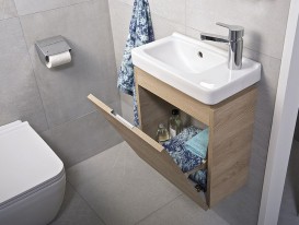 Раковина для ванной Jika Cubito 45 см отверстие справа керамика белый H8114240001061