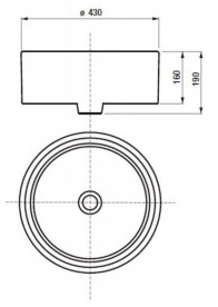Раковина для ванної Jika Cubito Pure perla Ø 43 см кераміка білий H8184201001121