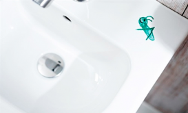 Раковина для ванной Jika Deep детская 45х37 см без отверстия с декором H8156140001391