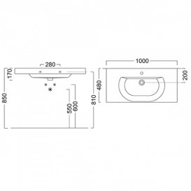 Раковина для ванной Kerama Marazzi Buongiorno 80х48 см керамика белый BGI.wb.80