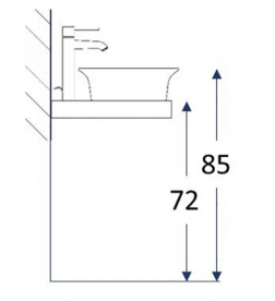 Раковина для ванної Kerama Marazzi Canaletto 65x40 см кераміка білий CN.wb.65